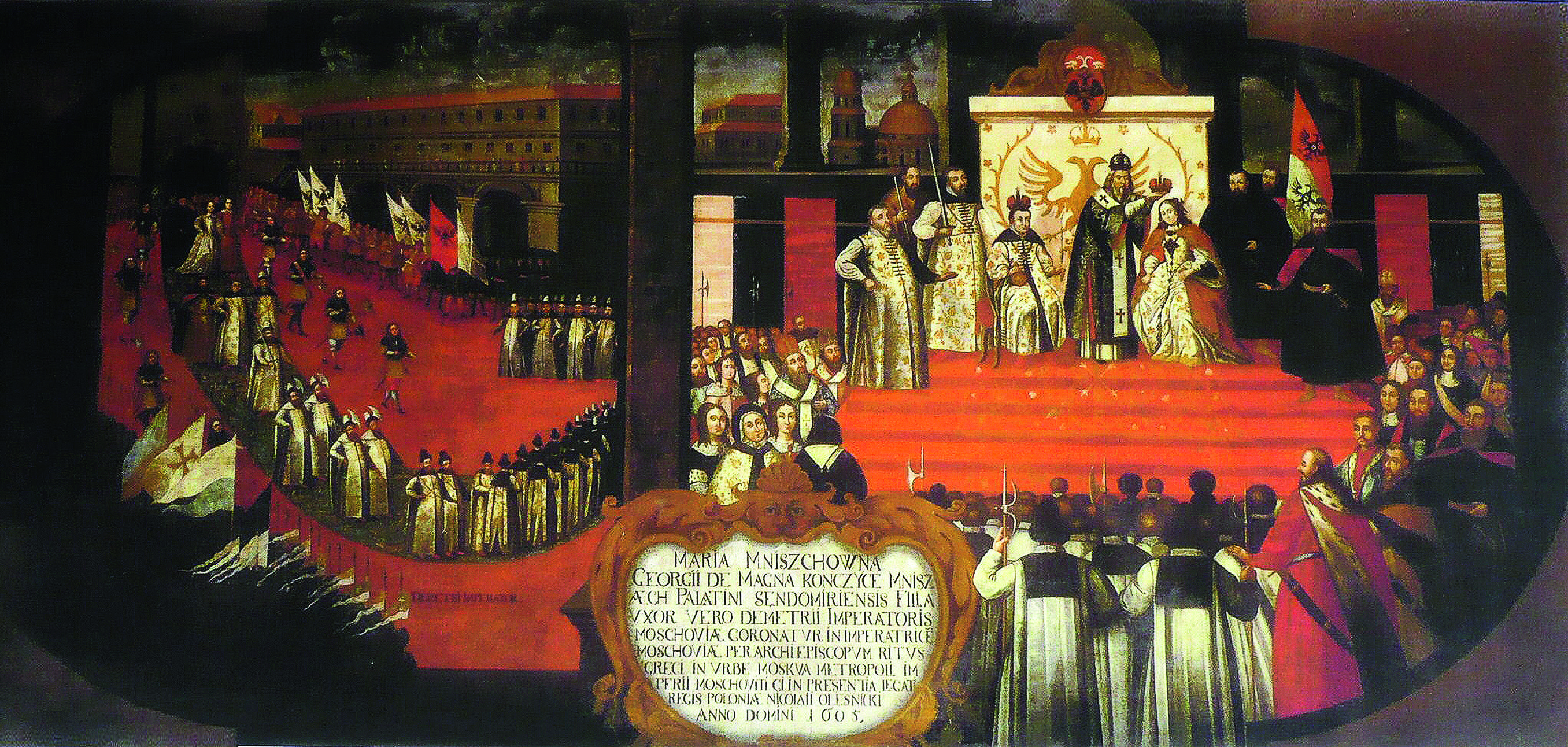 Венчание Марины Мнишек с Лжедмитрием в Успенском соборе 6 мая. Работа художника Шимона Богуша 1.jpg