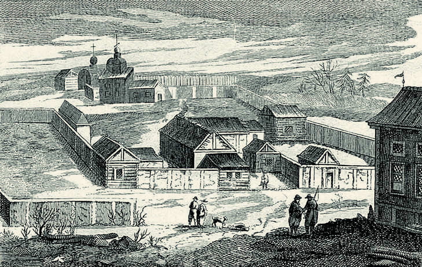 «Тюрьма принца Меншикова» в Березове. Голландская гравюра. 1779 г..jpg
