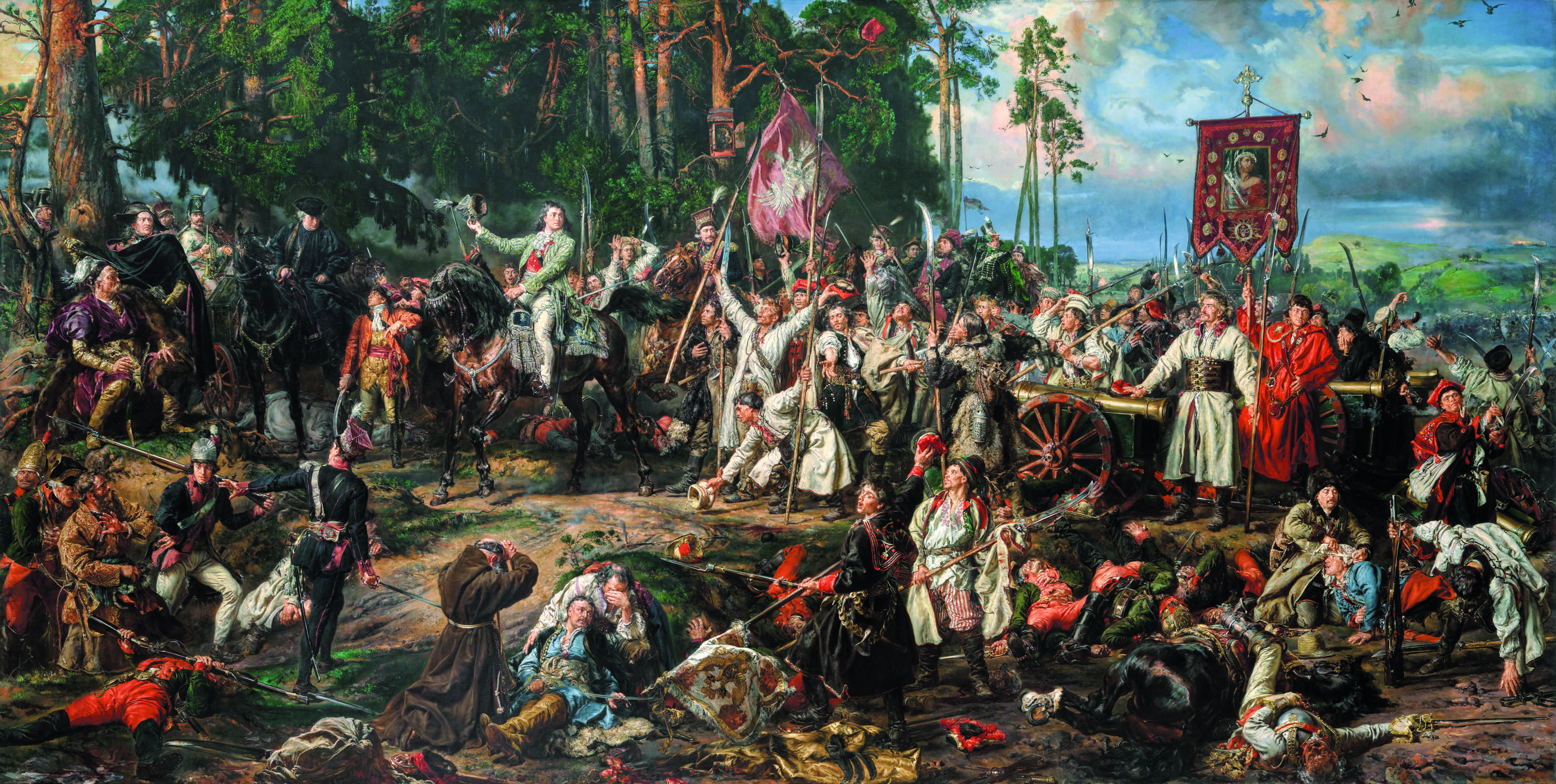 Польские повстанцы приветствуют Т. Костюшко. Худ Матейко.png