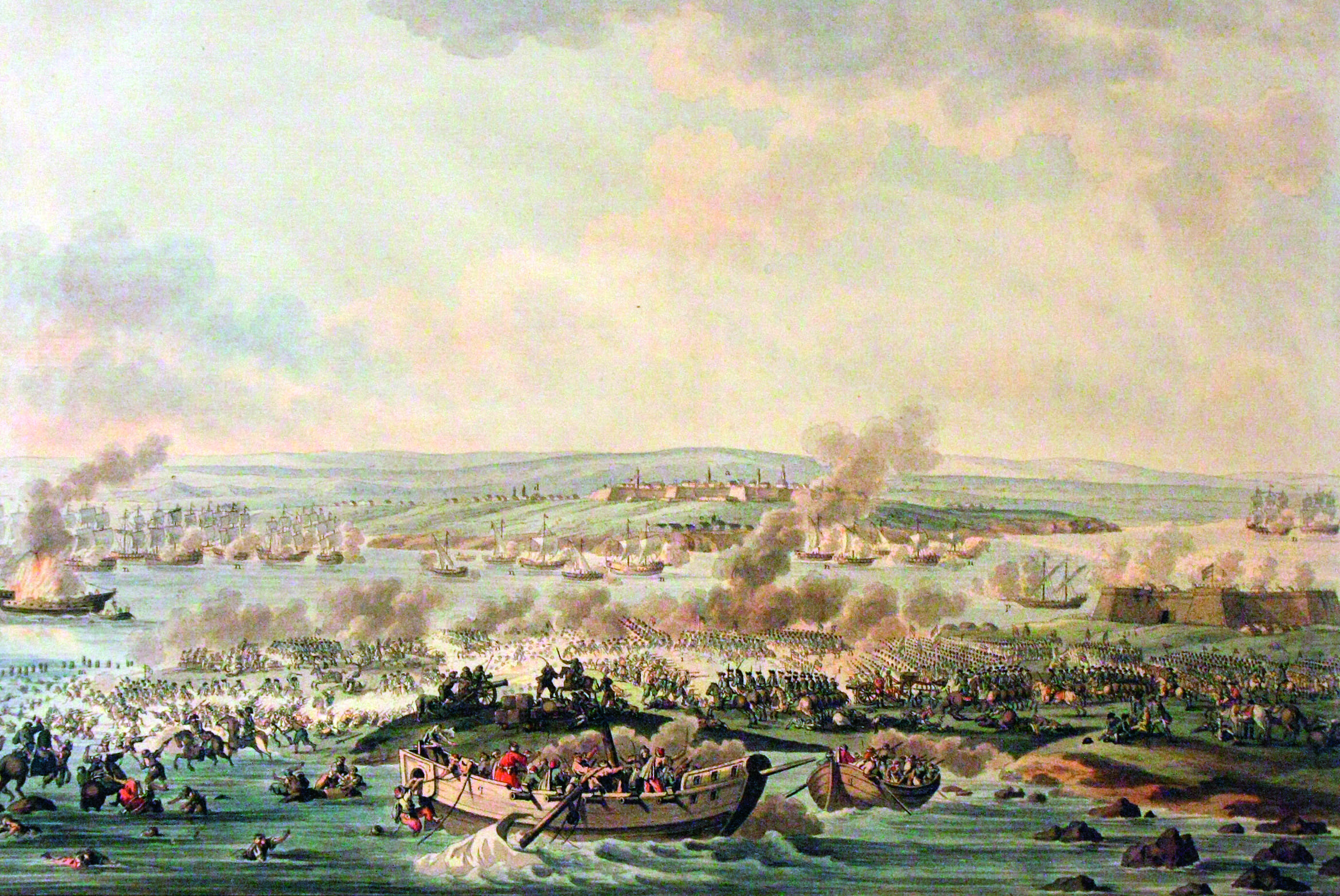 1  Бой у Кинбурна 1787 год Кристиан фон Мехель 1879.png