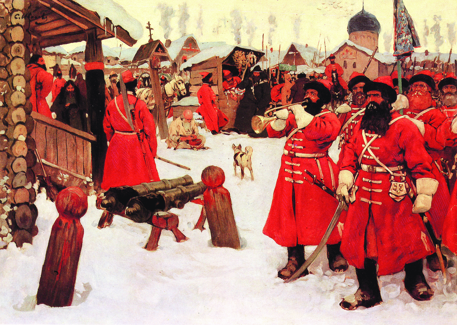 &laquo;В стрелецкой слободе&raquo; С Иванов 1908.png