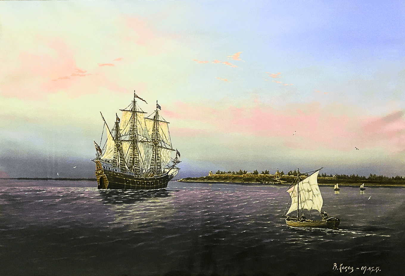 &laquo;Эдуард Бонавентура&raquo;  Ричарда_Ченслора_1553_г._Ненокса.Ягры._Северодвинск._В.Косов_137х198_х.м.2015-1 1.png