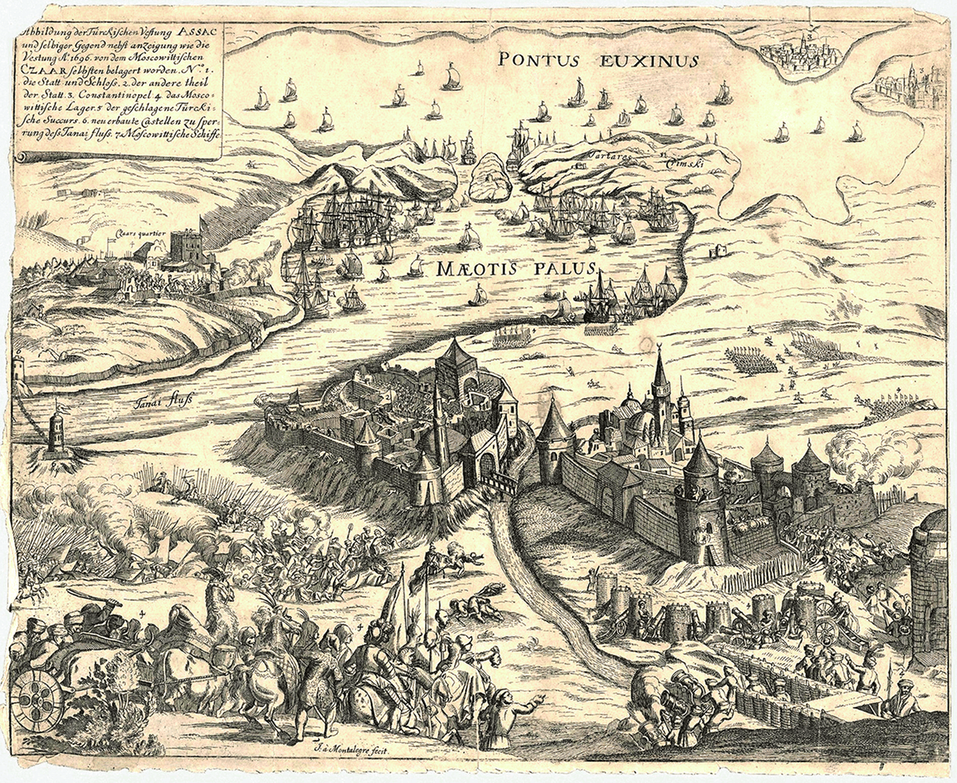 Взятие_крепости_Азов_(в_1696)._Грав.Монталегре,_кон.XVIIв._ГИ_e1t 1 1 1.png
