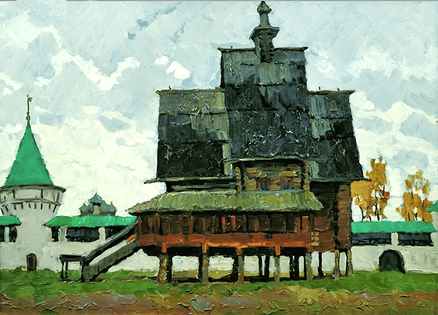 Кострома. Ипатьевский монастырь. Церковь из села Спас-Вёжи 1970 1.png