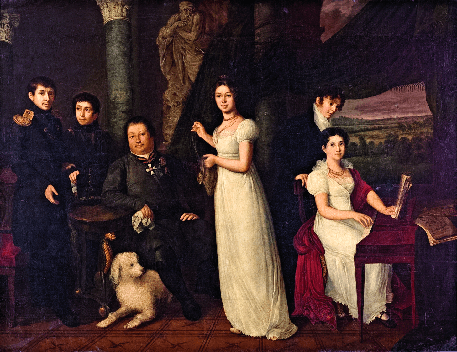 Семейный портрет графов Морковых, 1813 г.png