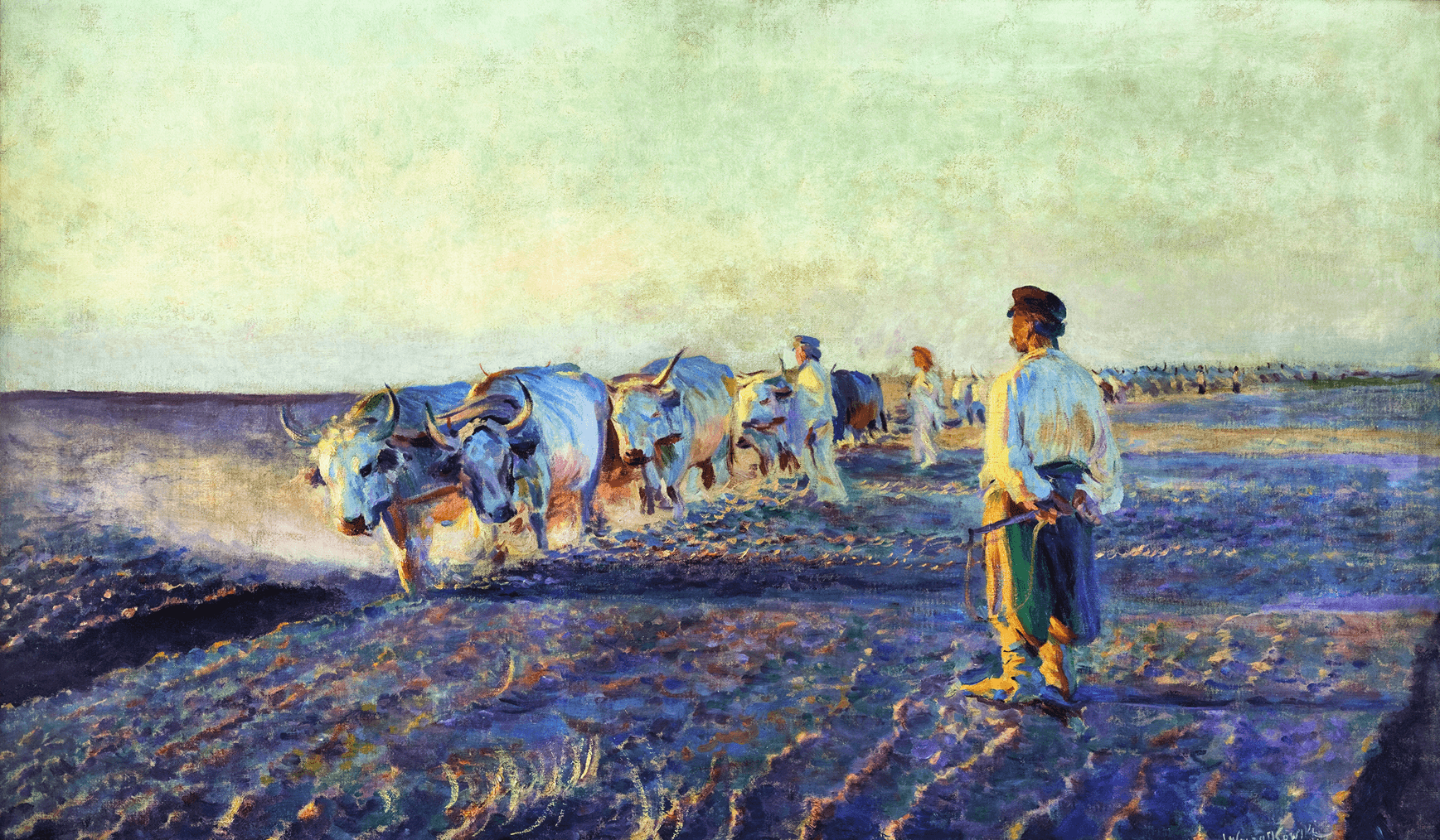 Леон Вичулковский Вспашка земли в Украине 1.png