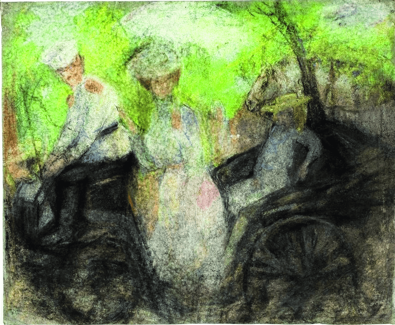 1. Михаил Ларионов. В коляске. Около 1905&ndash;1906. ГМИИ им. А.С. Пушкина. УПРАВИС. 2026.png
