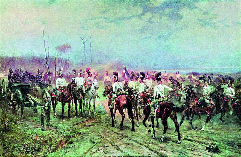 Русская_кавалерия_возвращается_после_атаки_на_неприятеля_под_Аустерлицем_в_1805_году_(картина_Н.С._Самокиша).png