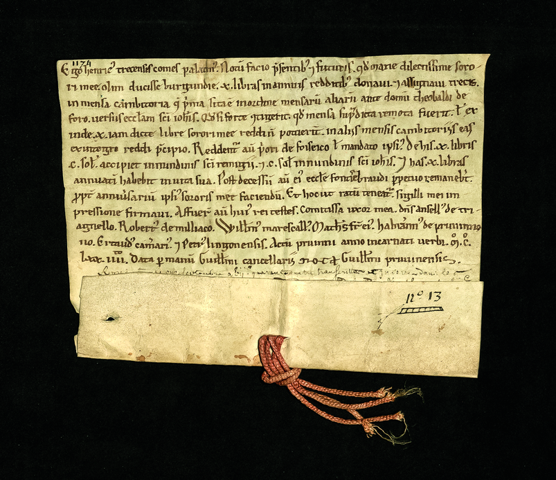 Грамота Генриха I 1174 г.Архив СПбИИ РАН. ЗЕС. Колл. 8. Карт. 326. № 6.png